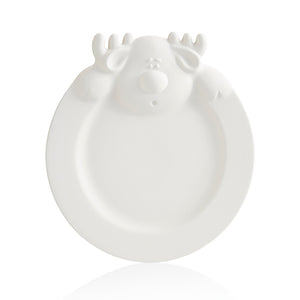 Holiday Plates ( Santa, Reindeer, or Snowman)